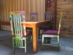 Painted chairs